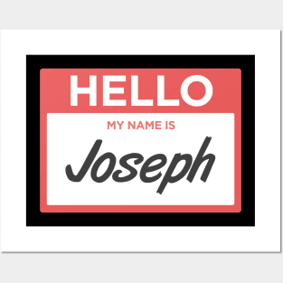 Joseph | Funny Name Tag Posters and Art